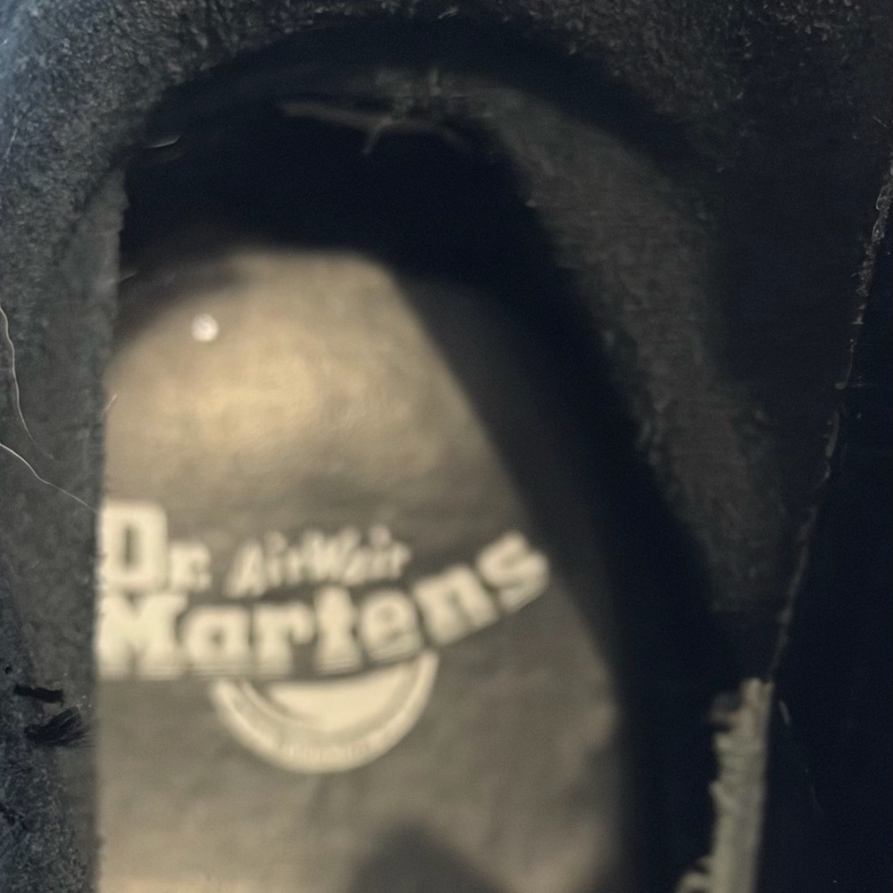 Dr. Martens 1460 Smooth Leather Black Leather Double-Buckle Lace-Up Boots - Picture 10 of 11